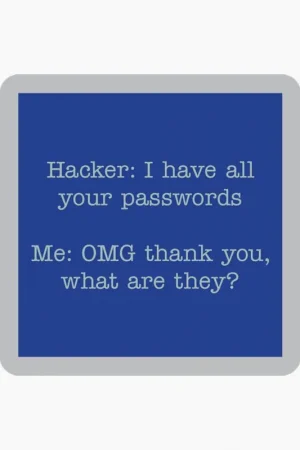 I Have All Your Passwords Coaster Budget