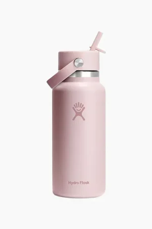 Budget 32 oz. Wide Mouth Bottle with Flex Straw Cap in Trillium