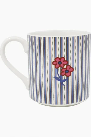 Grab Now Ceramic Mug in Rachel Ditsy Stripe