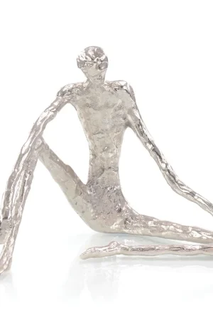 Brand New Nickel Sitting Sculpture | John-Richard - JRA-11502