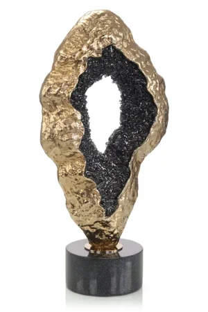 Best Choice Fluctuating Black Geode Sculpture | John-Richard - JRA-14207