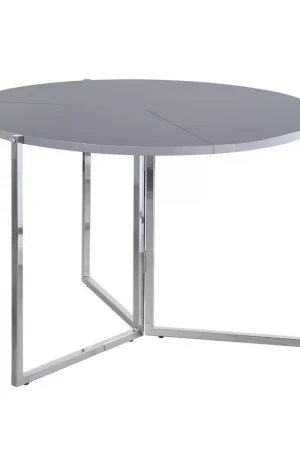 43" Round Foldaway Dining Table | Modern Motion - 8389-DT-FLD-GRY Best Choice