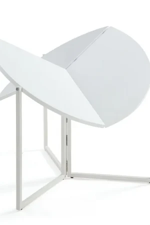 43" Round Foldaway Dining Table | Modern Motion - 8389-DT-FLD-WHT Premium