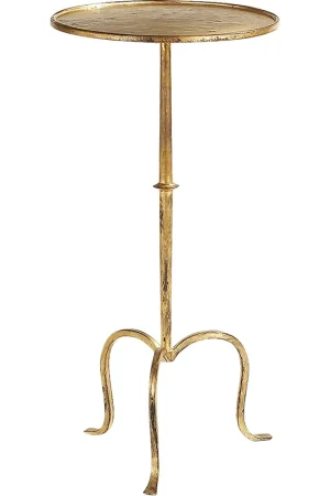 Martini 24 X 12 inch Gilded Iron Martini Table Holiday Sale