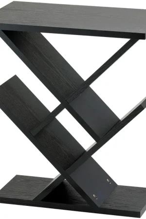 Zig Zag 12 inch Black Accent Table Bargain