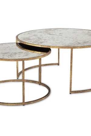 Top Pick Anastasia 38 X 38 inch Gold Coffee Table, Cocktail Table
