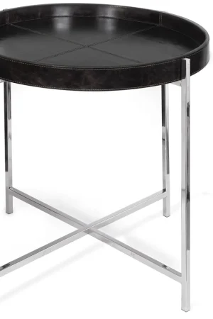 Must Have Derby 25 X 25 inch Black Side Table, Tray Table