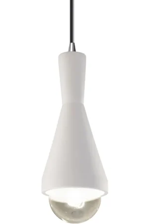 Radiance Collection LED 5 inch Gloss Black with Antique Brass Pendant Ceiling Light Limited Time