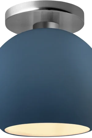 Markdown Radiance LED 10 inch Midnight Sky and Brushed Nickel Semi Flush Ceiling Light