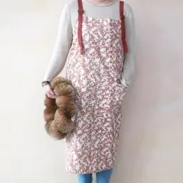 Berry Print Cotton Apron Brand New