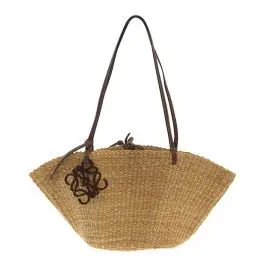 Authentic Loewe - Calfskin Raffia - Paulas Ibzia - Small Shell Basket Tote Instant Buy