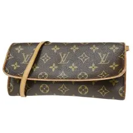 Authentic Louis Vuitton - Pochette Twin PM - Monogram Canvas Handbag Certified