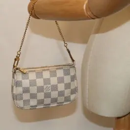 Authentic Louis Vuitton - Damier Azur - Mini Pochette Accessories Handbag Buy Online