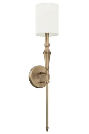 Amelia 27-Inch High Wall Sconce in Aged Brass by Capital Lighting Save Now